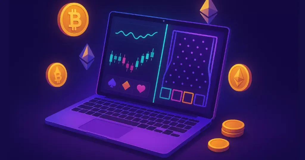 Casino online con criptomonedas: Bitcoin, Ethereum y juegos de azar en interfaz digital moderna
