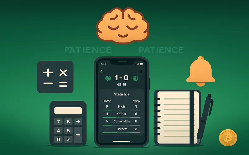 Kit de herramientas para apuestas en vivo exitosas: apps de estadísticas, calculadora y diario de apuestas