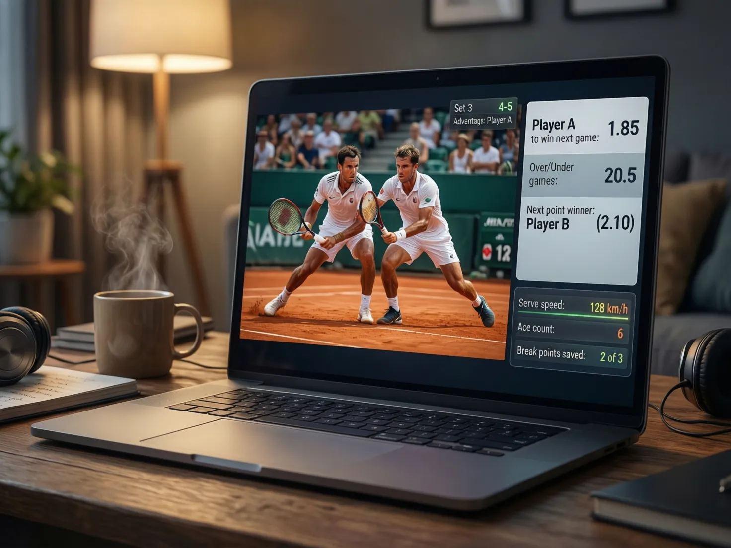 Interfaz de Stake mostrando video en vivo de partido junto a mercados de apuestas